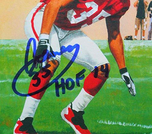Aeneas Williams Signed Arizona Cardinals Goal Line Art Card W/HOF- Beckett Witness Auth - Image 3