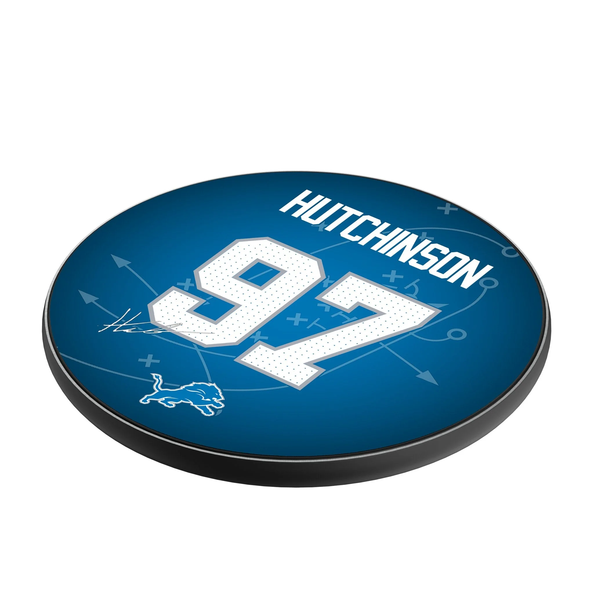 Aidan Hutchinson Detroit Lions 97 Ready 15-Watt Wireless Charger - Image 2
