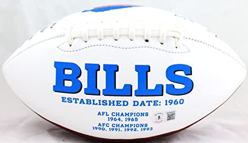 Aj Epenesa Autographed Buffalo Bills Logo Football w/Bills Mafia-Beckett W Hologram - Image 2