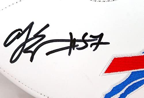 Aj Epenesa Autographed Buffalo Bills Logo Football w/Bills Mafia-Beckett W Hologram - Image 4