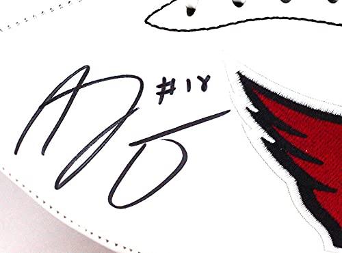 AJ Green Autographed Arizona Cardinals Logo Football- Beckett W Black - Image 3