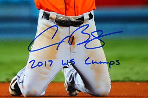 Alex Bregman Signed Houston Astros 16x20 Celebration Photo w/Insc.-BeckettW Hologram Blue - Image 2
