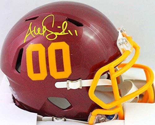 Alex Smith Autographed Washington Football Team Mini Helmet - Beckett W Yellow