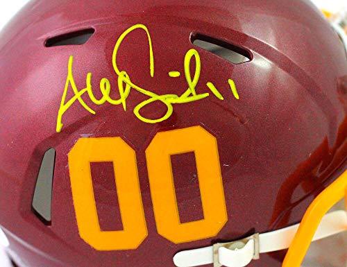 Alex Smith Autographed Washington Football Team Mini Helmet - Beckett W Yellow - Image 2