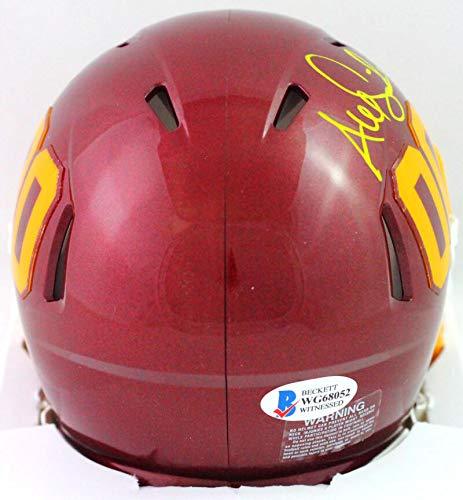 Alex Smith Autographed Washington Football Team Mini Helmet - Beckett W Yellow - Image 3