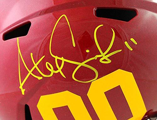 Alex Smith Autographed Washington Team 2020 Speed F/S Helmet- Beckett W Yellow - Image 2