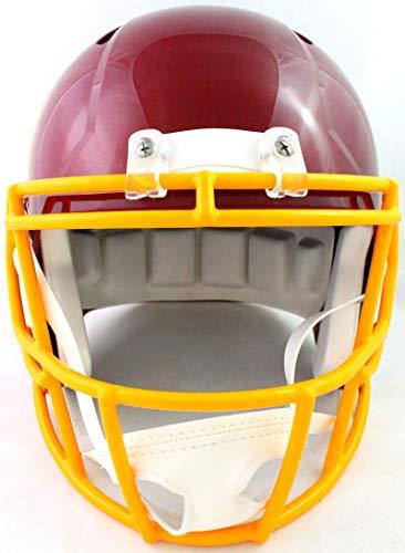 Alex Smith Autographed Washington Team 2020 Speed F/S Helmet- Beckett W Yellow - Image 3