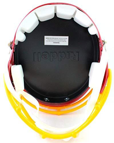 Alex Smith Autographed Washington Team 2020 Speed F/S Helmet- Beckett W Yellow - Image 5