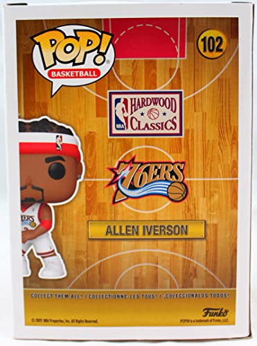 Allen Iverson Autographed Funko Pop Figurine #102-Beckett W Hologram White - Image 4