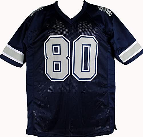 Alvin Harper Autographed Blue Pro Style Jersey w/SB champs-Beckett W Hologram Black - Image 2