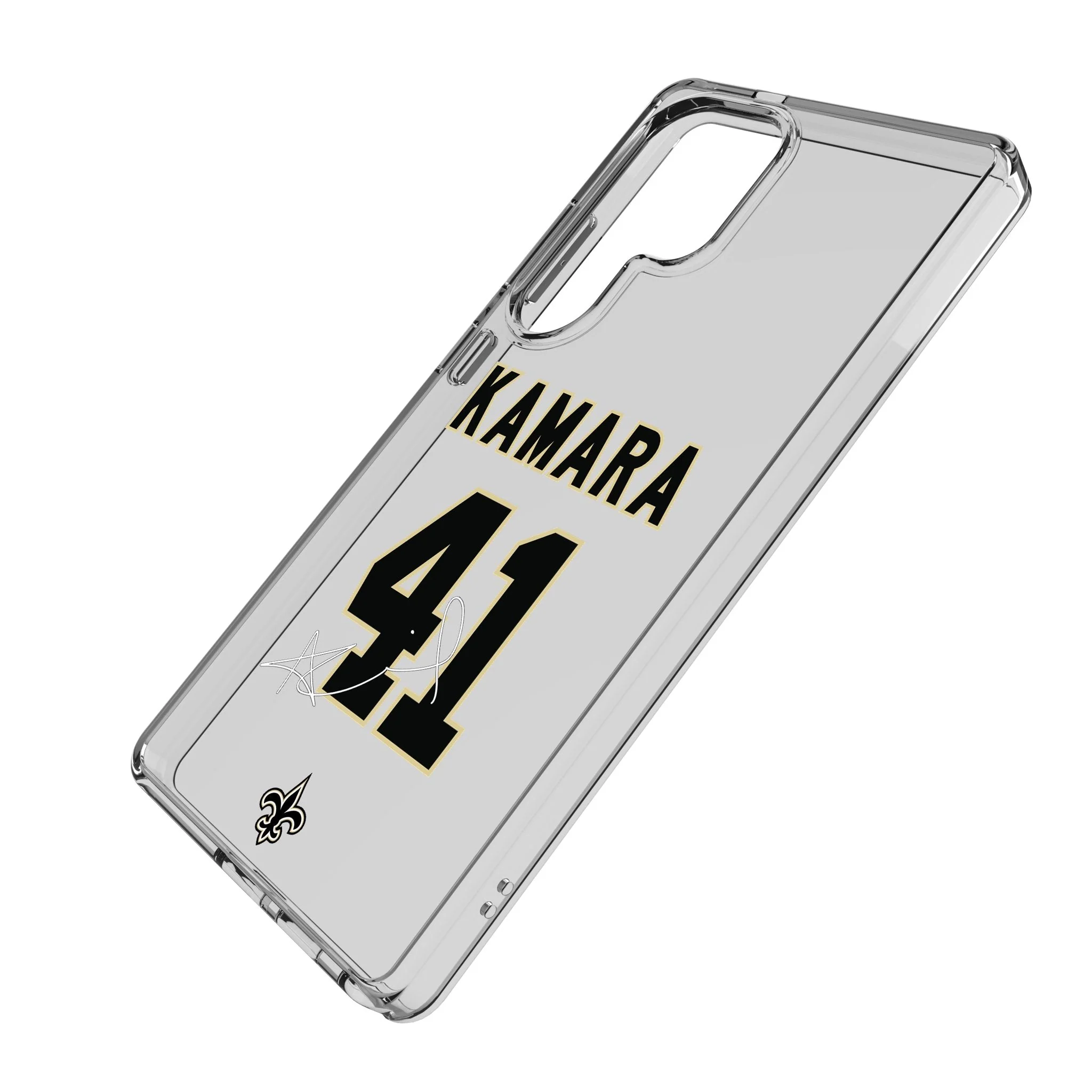 Alvin Kamara New Orleans Saints 41 Game Tactic Clear Phone Case for Samsung Galaxy - Image 2