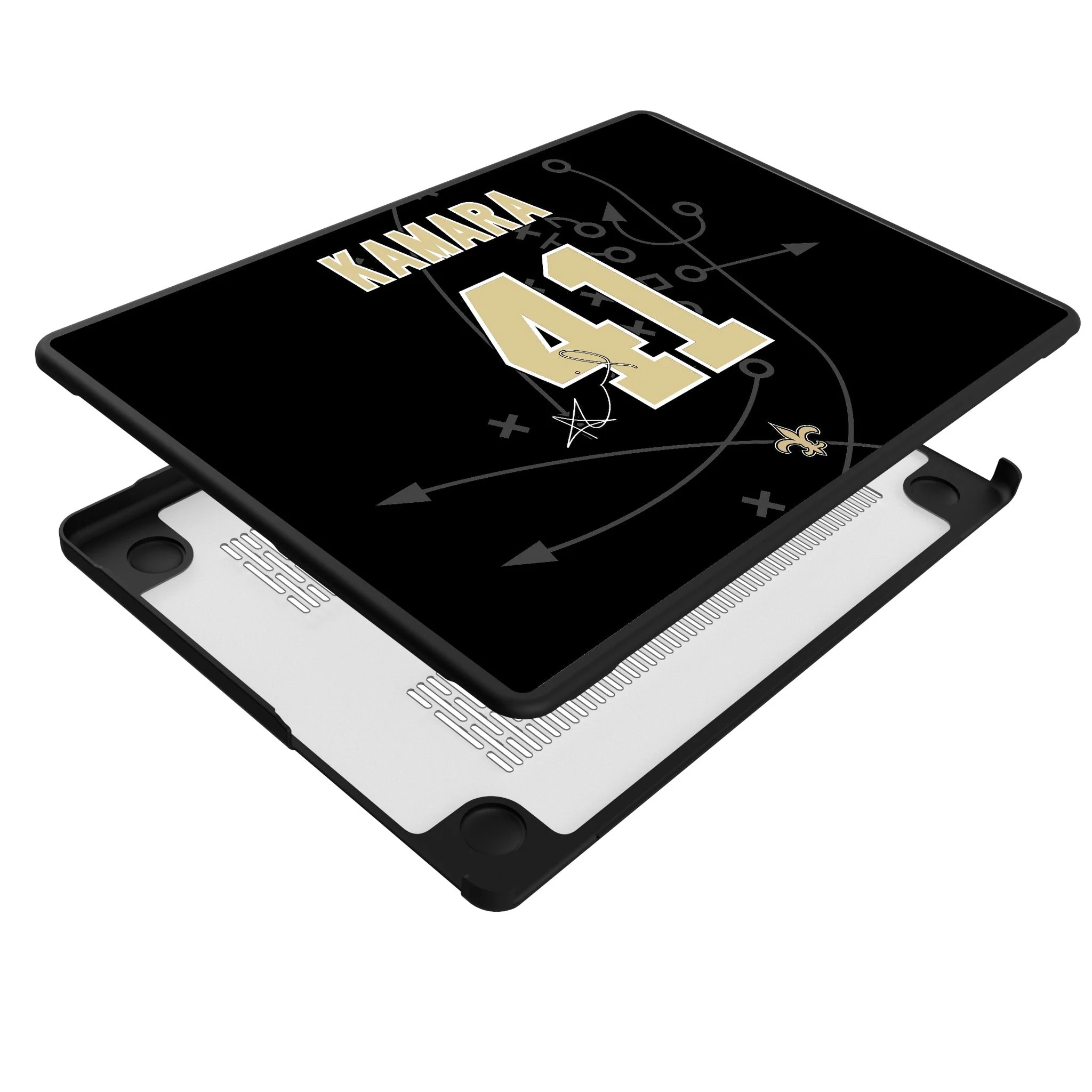 Alvin Kamara New Orleans Saints 41 Game Tactic Laptop Case for Apple MacBook - Image 4