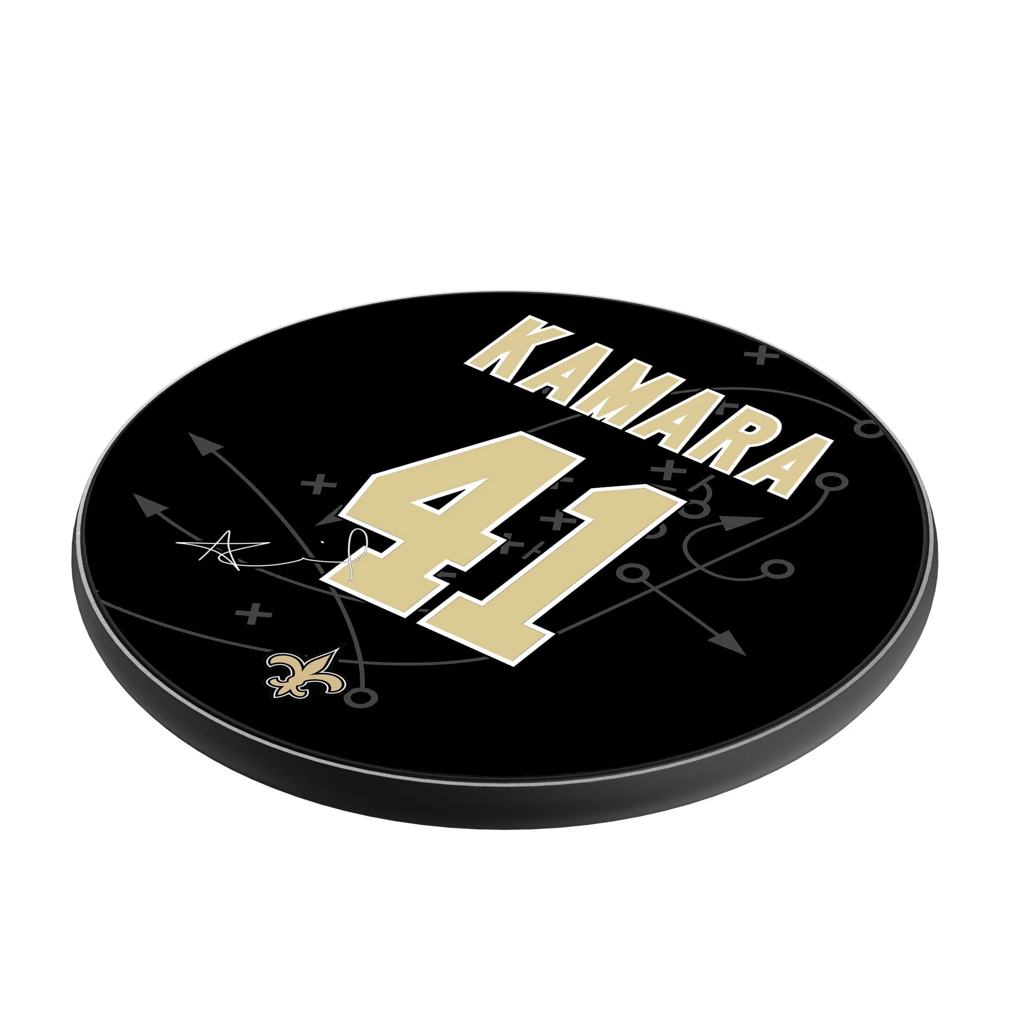 Alvin Kamara New Orleans Saints 41 Ready 15-Watt Wireless Charger - Image 2
