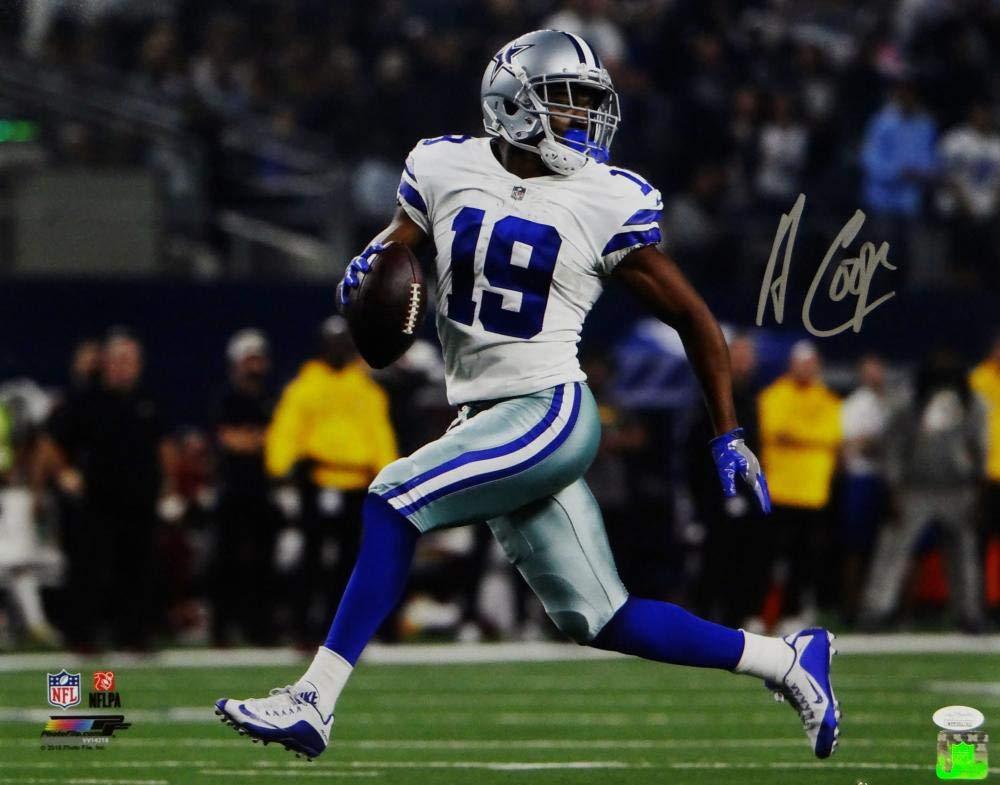 Amari Cooper Autographed Dallas Cowboys 16x20 Looking Backward PF Photo- JSA W Auth Black - Image 2