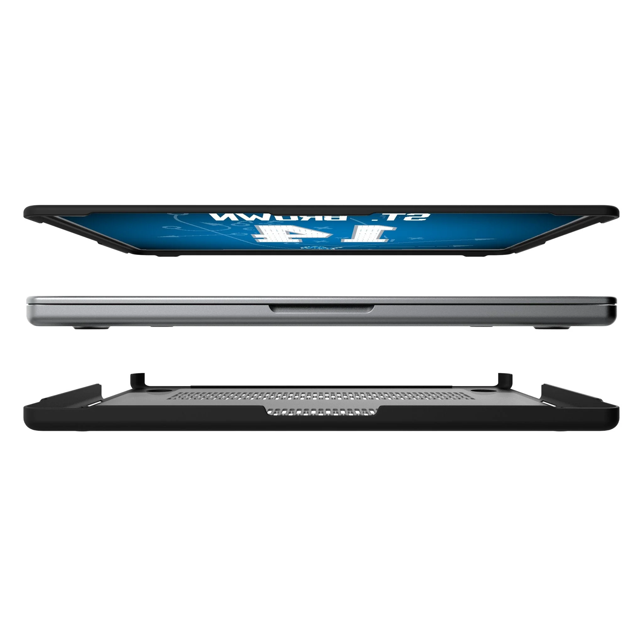 Amon-Ra St. Brown Detroit Lions 14 Game Tactic Laptop Case for Apple MacBook - Image 7