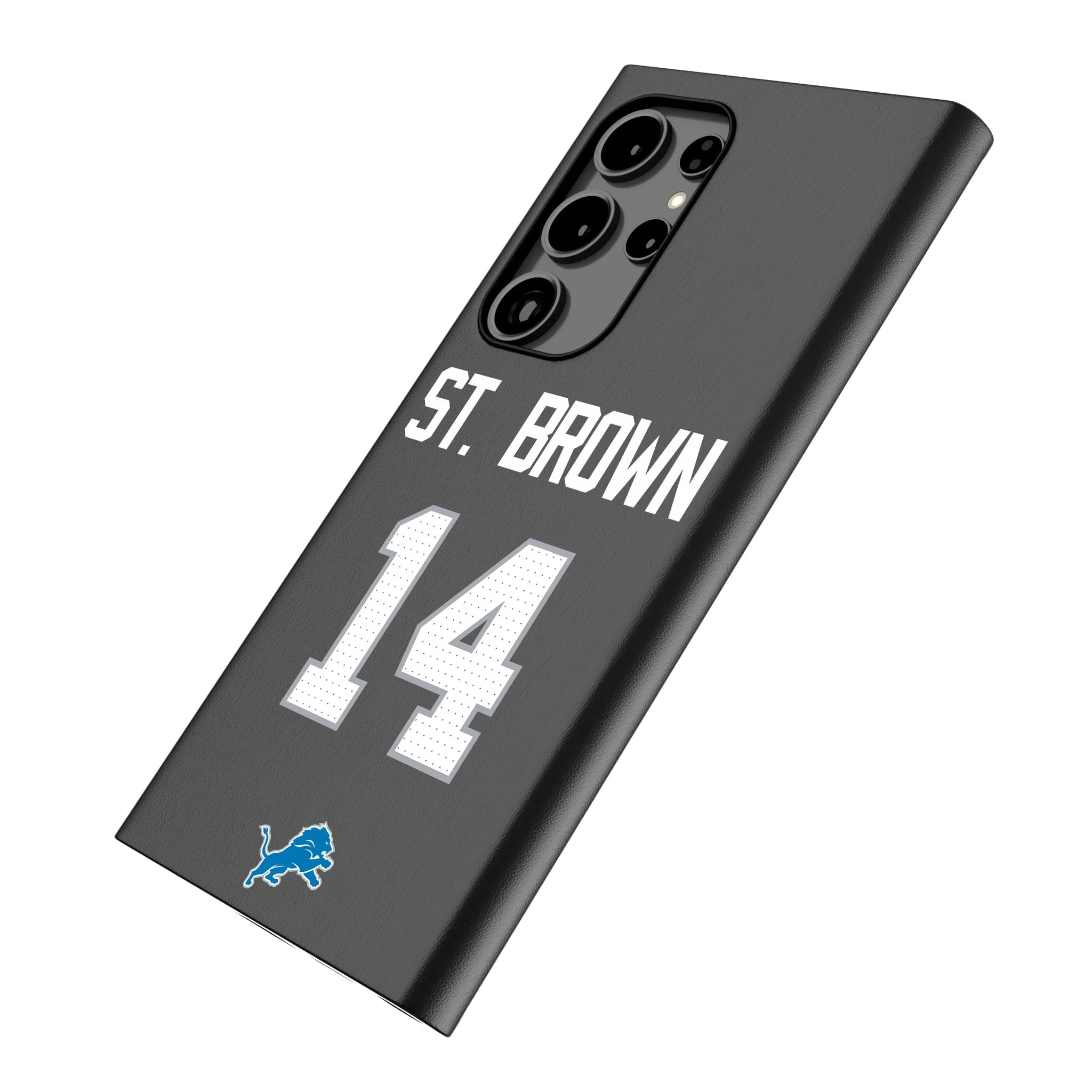 Amon-Ra St. Brown Detroit Lions 14 Ready MagSafe Compatible Phone Case for Samsung Galaxy - Image 2