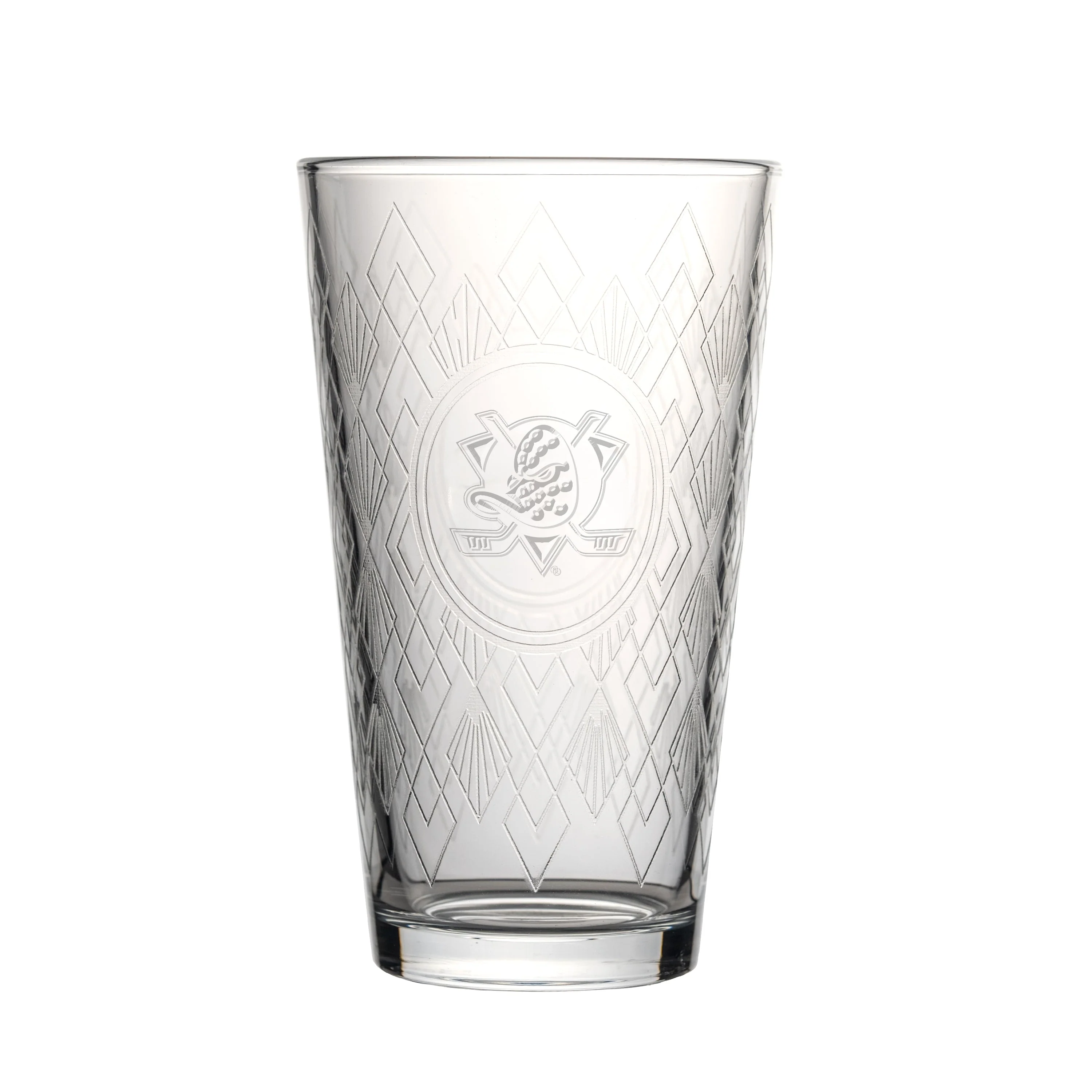 Anaheim Ducks 16oz Diamond Stained Pint Glass