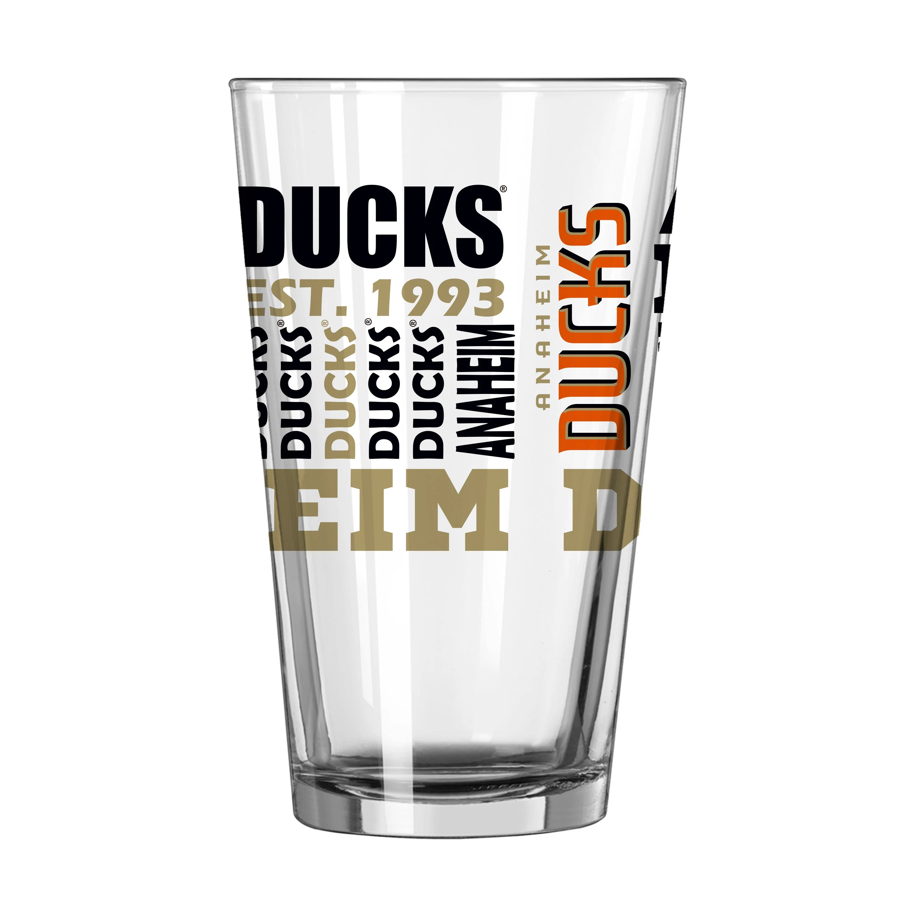 Anaheim Ducks 16oz Spirit Pint Glass