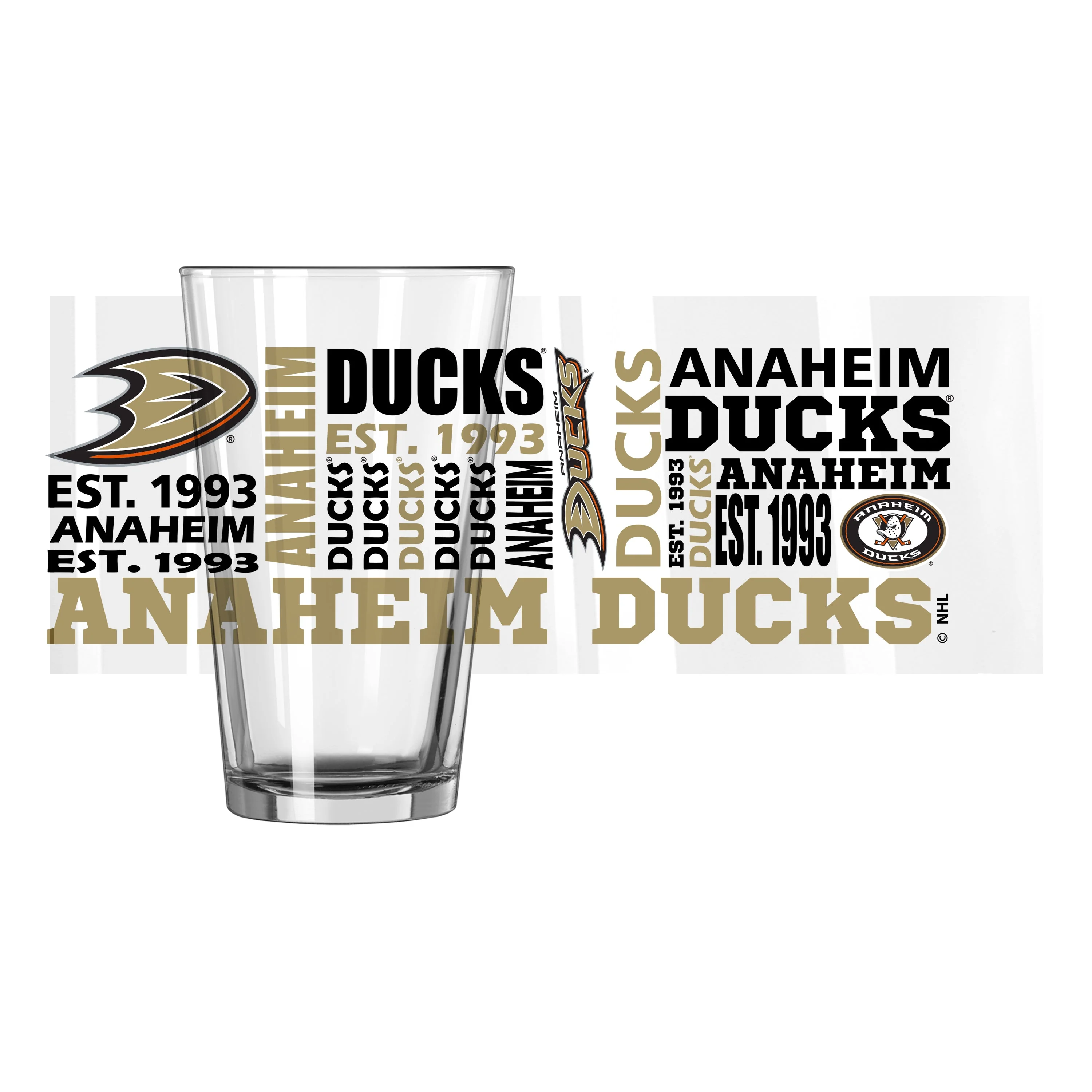 Anaheim Ducks 16oz Spirit Pint Glass - Image 2