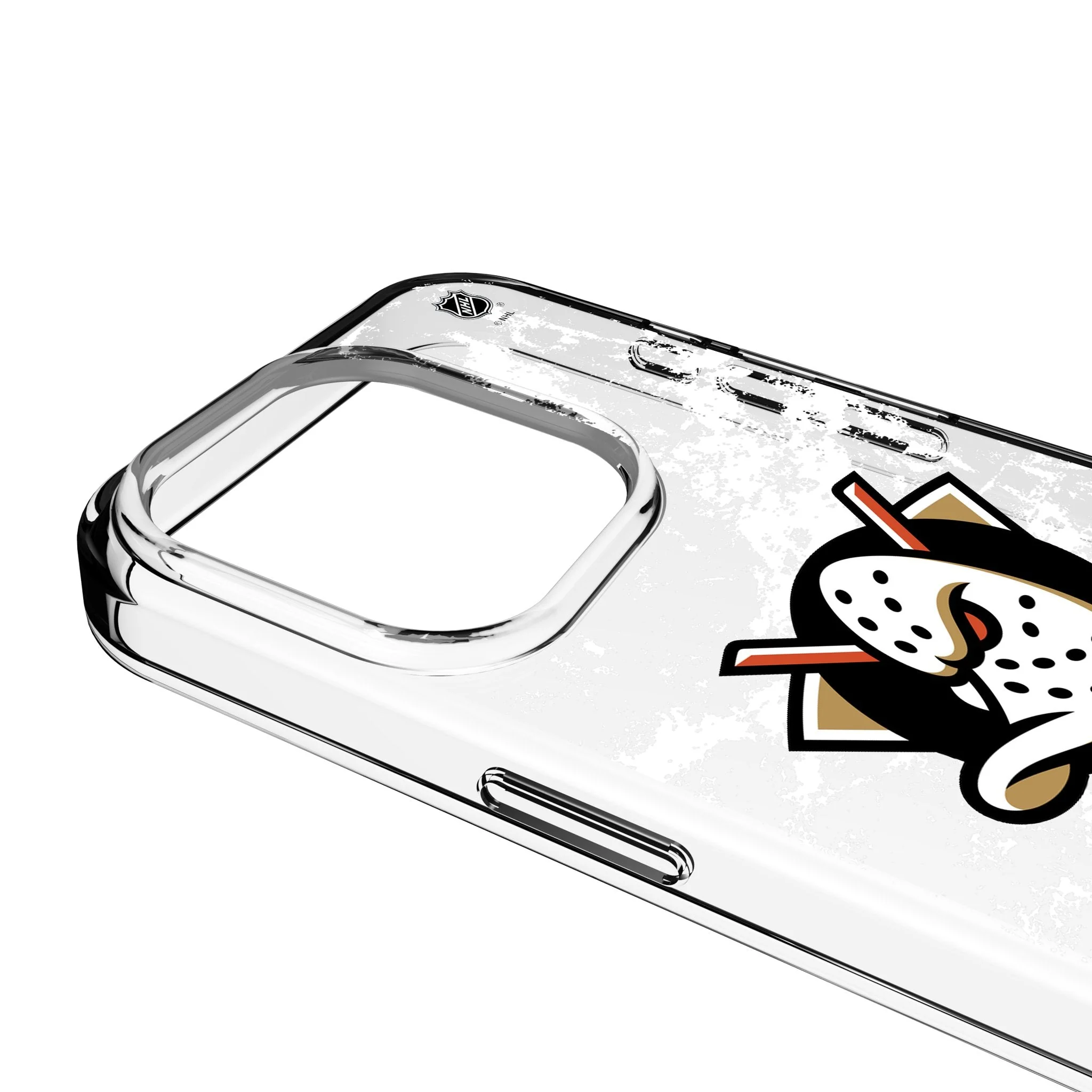 Anaheim Ducks Ice Stripe Clear Phone Case for Apple iPhone - Image 3