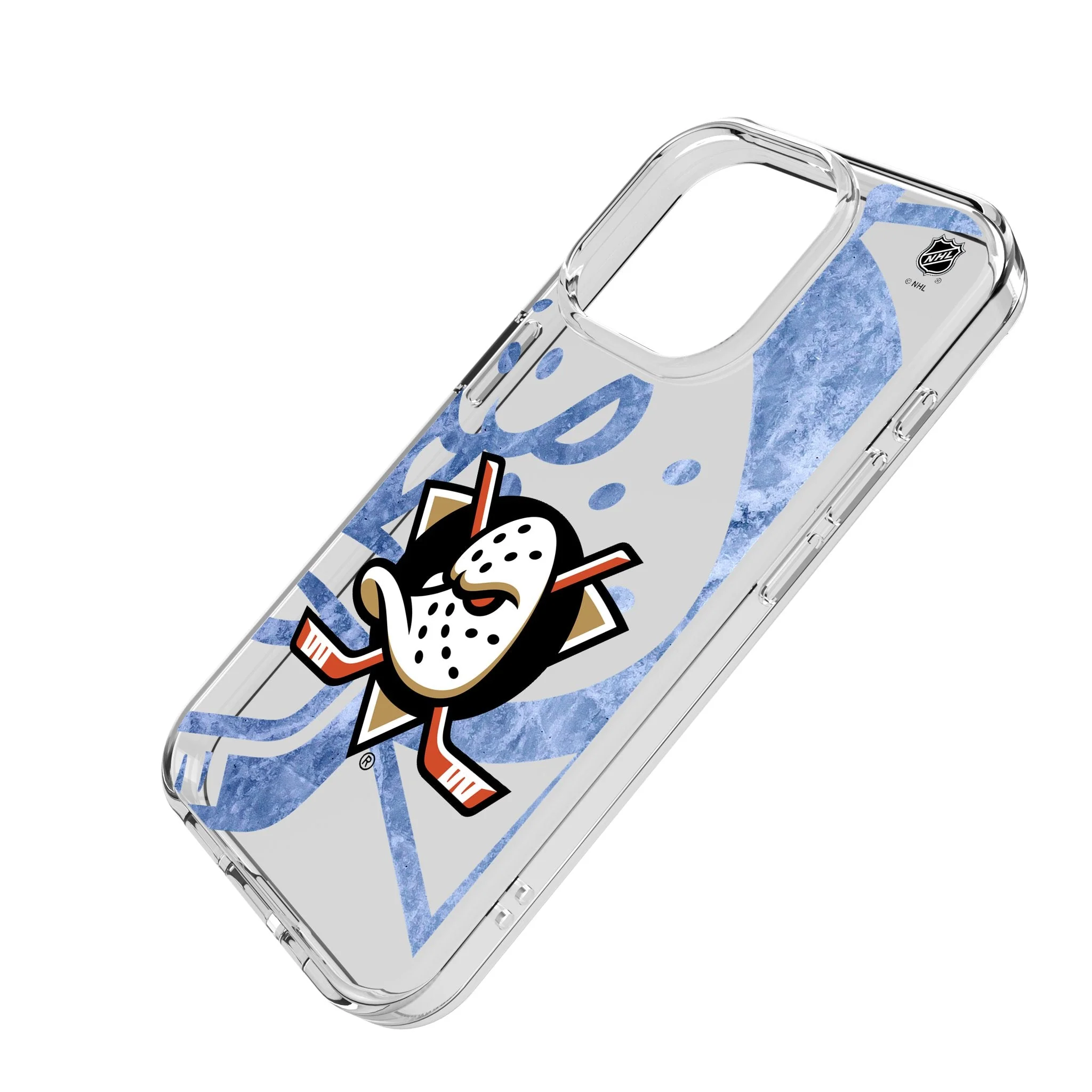 Anaheim Ducks Ice Tilt Clear Phone Case for Apple iPhone - Image 2