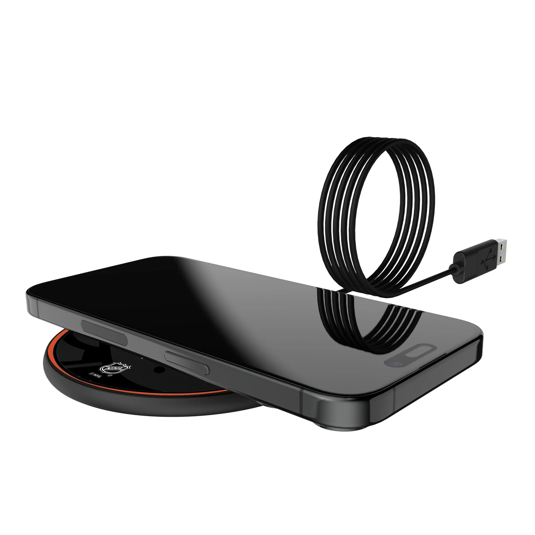 Anaheim Ducks Monocolor Tilt 15-Watt Wireless Charger - Image 5