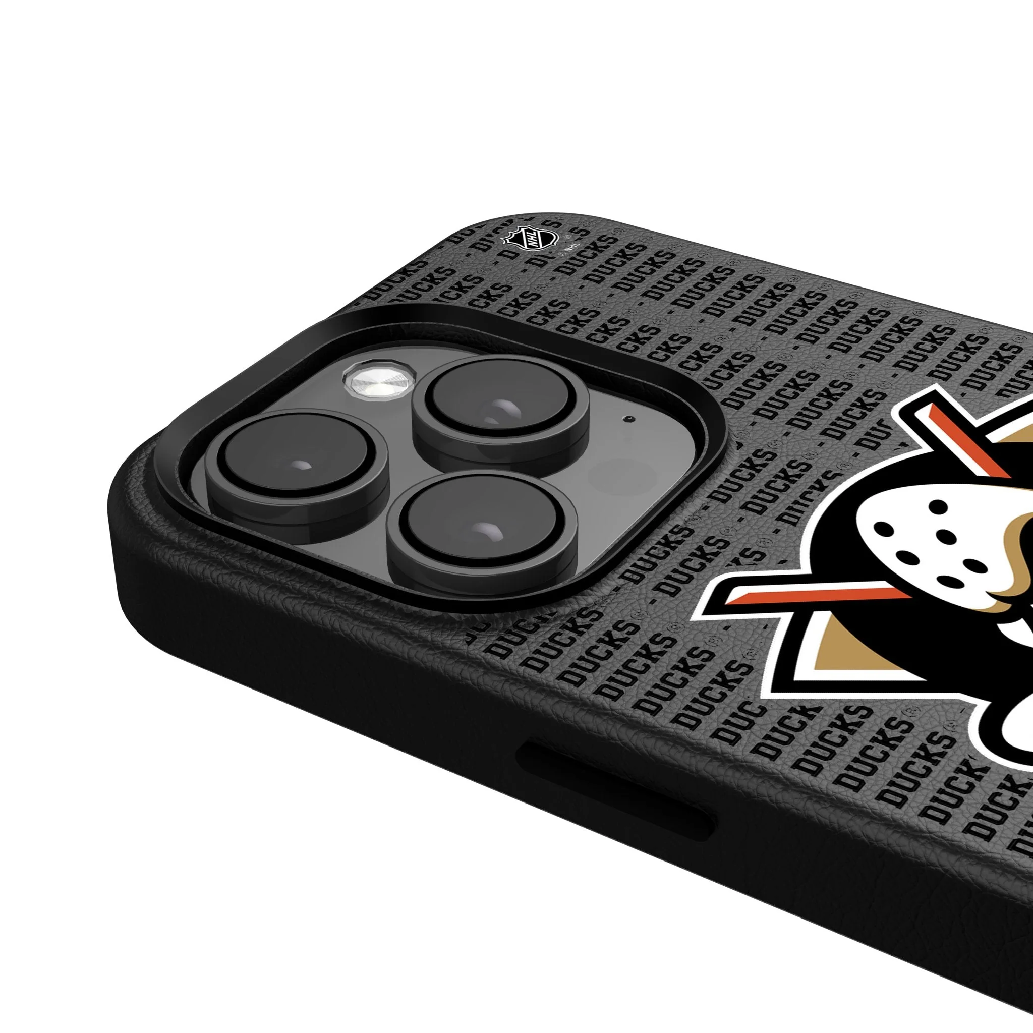 Anaheim Ducks Text Backdrop MagSafe Compatible Phone Case for Apple iPhone - Image 4
