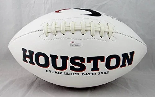 Andre Johnson Autographed Houston Texans Logo Football- JSA W Authenticated - Image 3