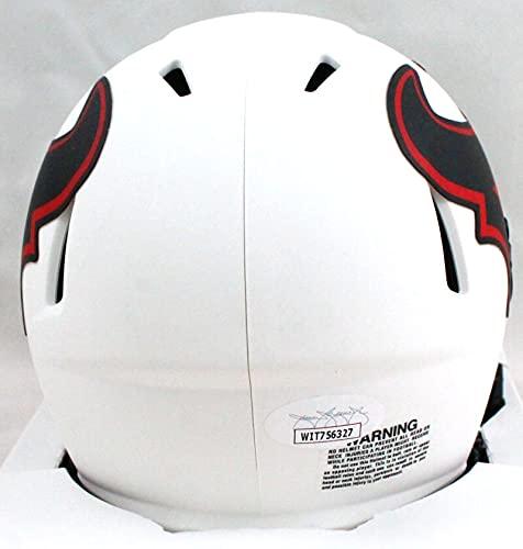 Andre Johnson Autographed Houston Texans Lunar Speed Mini Helmet - JSA W Auth Red - Image 2