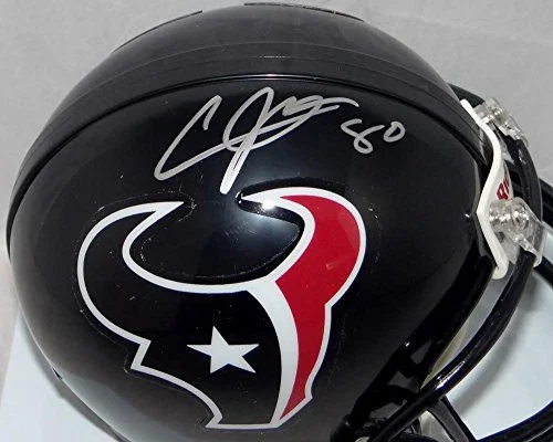 Andre Johnson Autographed Houston Texans Mini Helmet- JSA Witnessed Auth Silver - Image 2