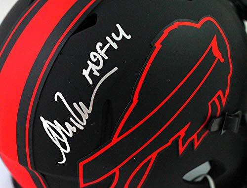 Andre Reed Autographed Bills Eclipse Speed Mini Helmet W/Insc- Beckett WSilver - Image 3