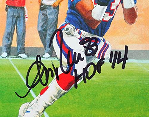 Andre Reed Autographed Buffalo Bills Goal Line Art Card w/HOF- Beckett Black - Image 3