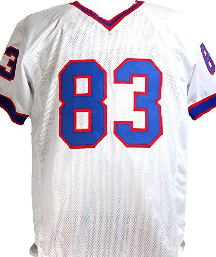 Andre Reed Autographed White Pro Style Jersey w/HOF - Beckett W Auth M8 - Image 2