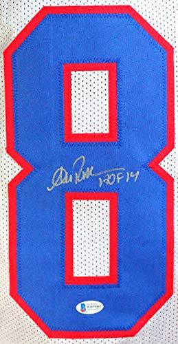 Andre Reed Autographed White Pro Style Jersey w/HOF - Beckett W Auth M8 - Image 3