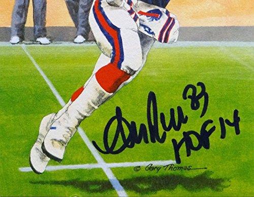 Andre Reed HOF Autographed Buffalo Bills Goal Line Art Card- JSA Authenticated - Image 2