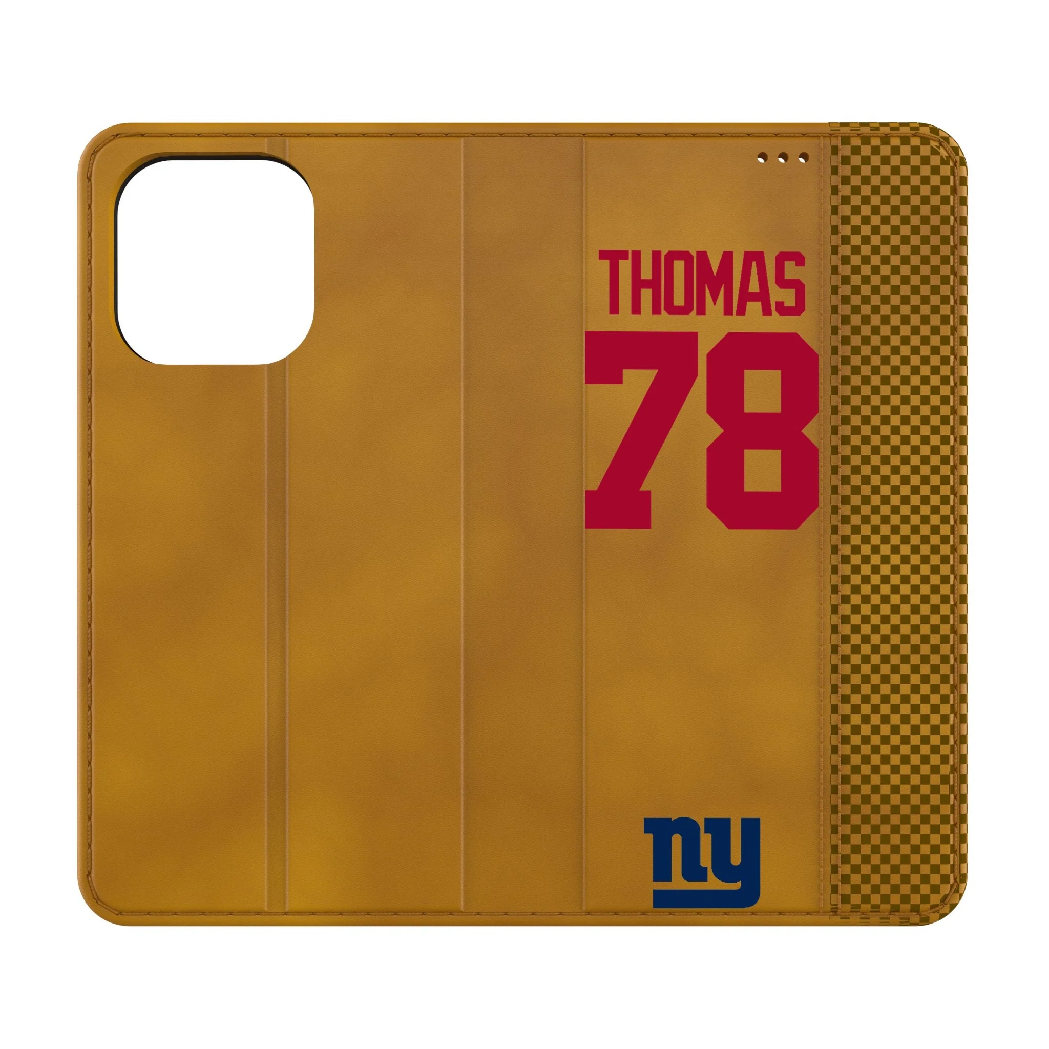 Andrew Thomas New York Giants 78 Game Tactic Folio Phone Case for Apple iPhone