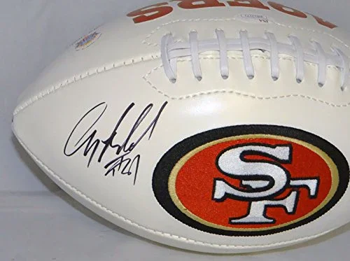 Anquan Boldin Autographed San Francisco 49ers Logo Football- JSA W Auth - Image 2