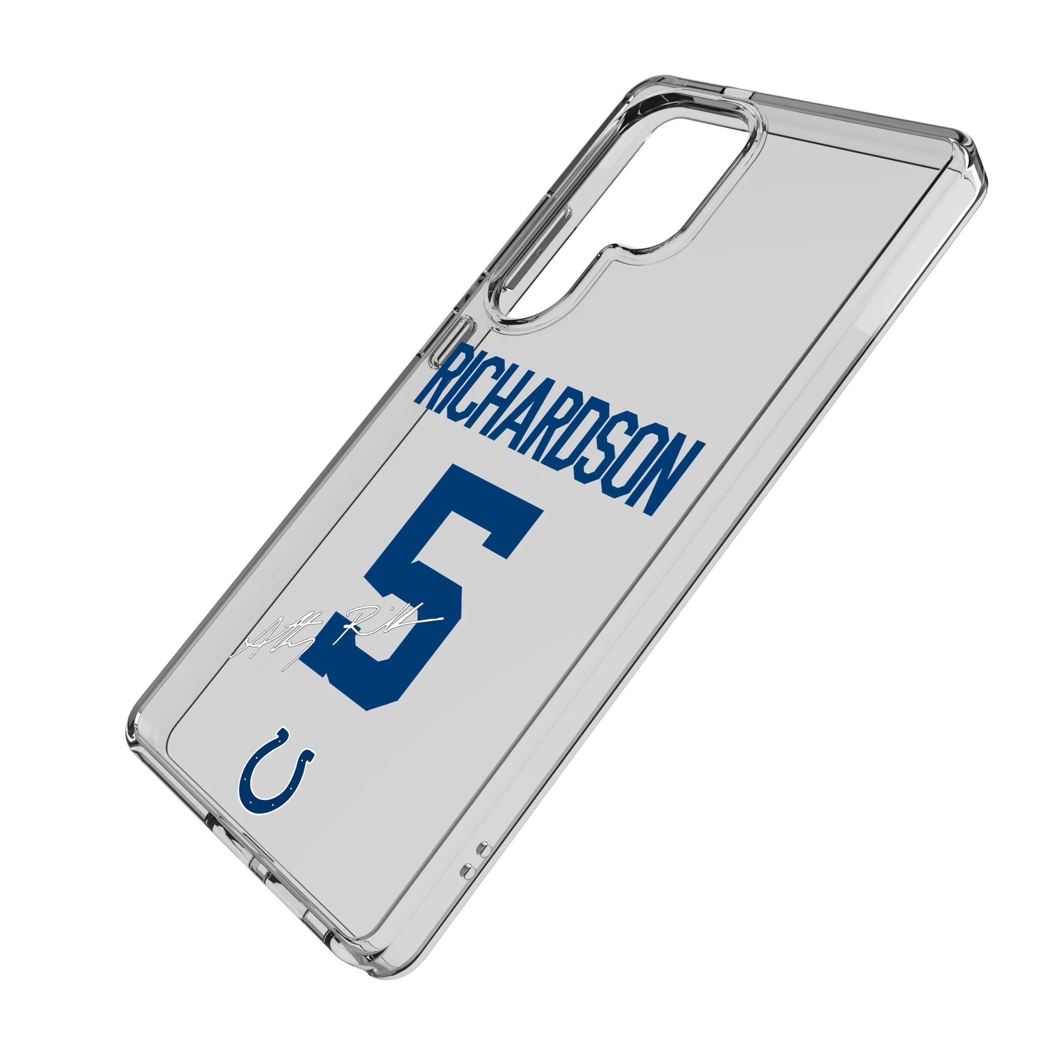 Anthony Richardson Indianapolis Colts 5 Game Tactic Clear Phone Case for Samsung Galaxy - Image 2