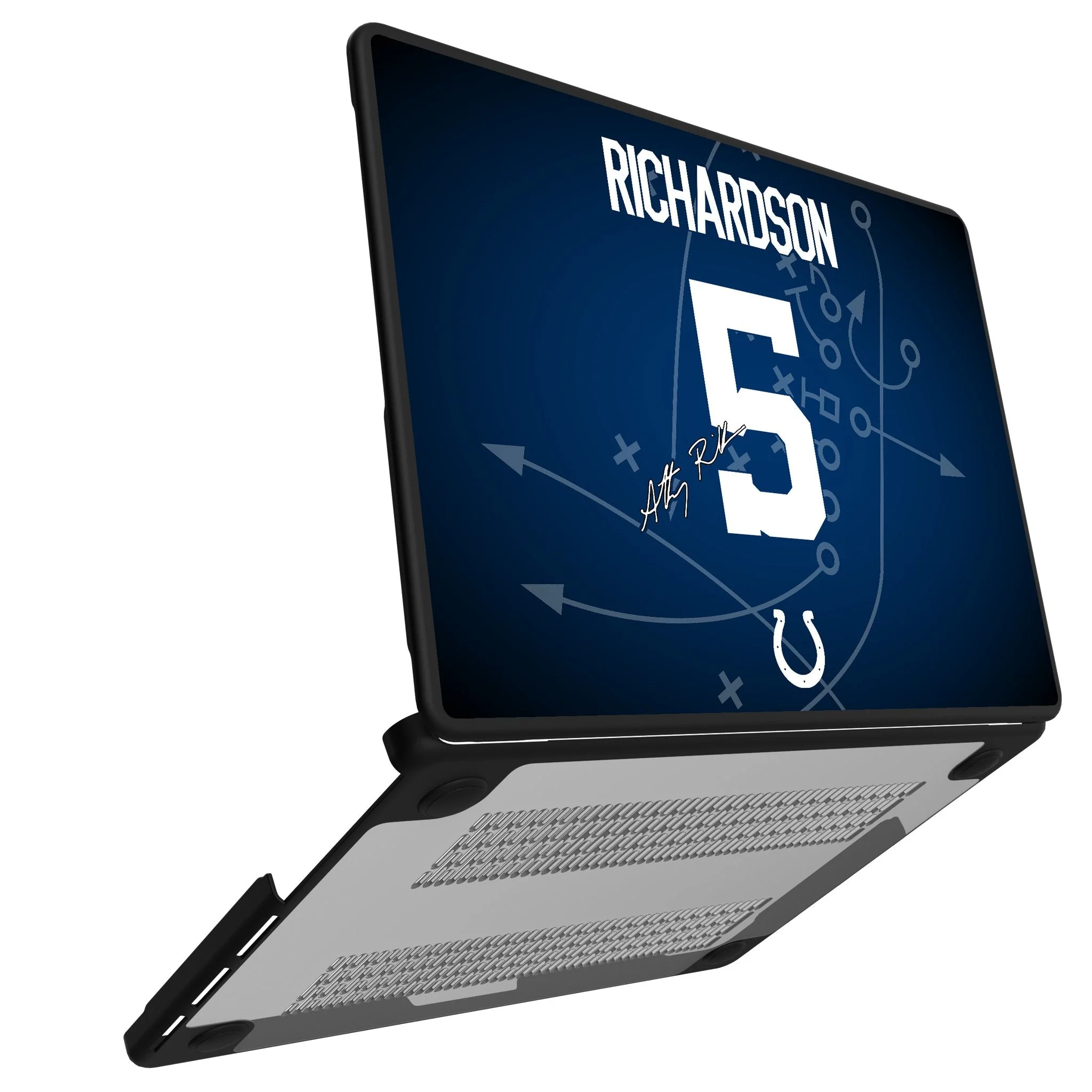Anthony Richardson Indianapolis Colts 5 Game Tactic Laptop Case for Apple MacBook - Image 2