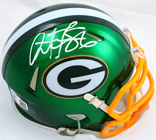 Antonio Freeman Autographed Green Bay Packers Flash Speed Mini Helmet-Beckett W Hologram White