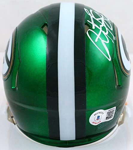 Antonio Freeman Autographed Green Bay Packers Flash Speed Mini Helmet-Beckett W Hologram White - Image 2