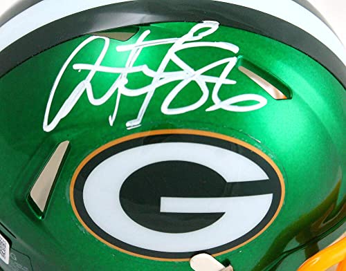 Antonio Freeman Autographed Green Bay Packers Flash Speed Mini Helmet-Beckett W Hologram White - Image 3