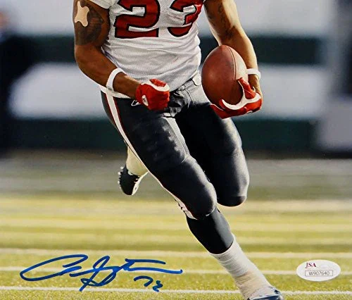 Arian Foster Autographed Texans 8x10 Vertical Running In White Photo- JSA W Auth - Image 2