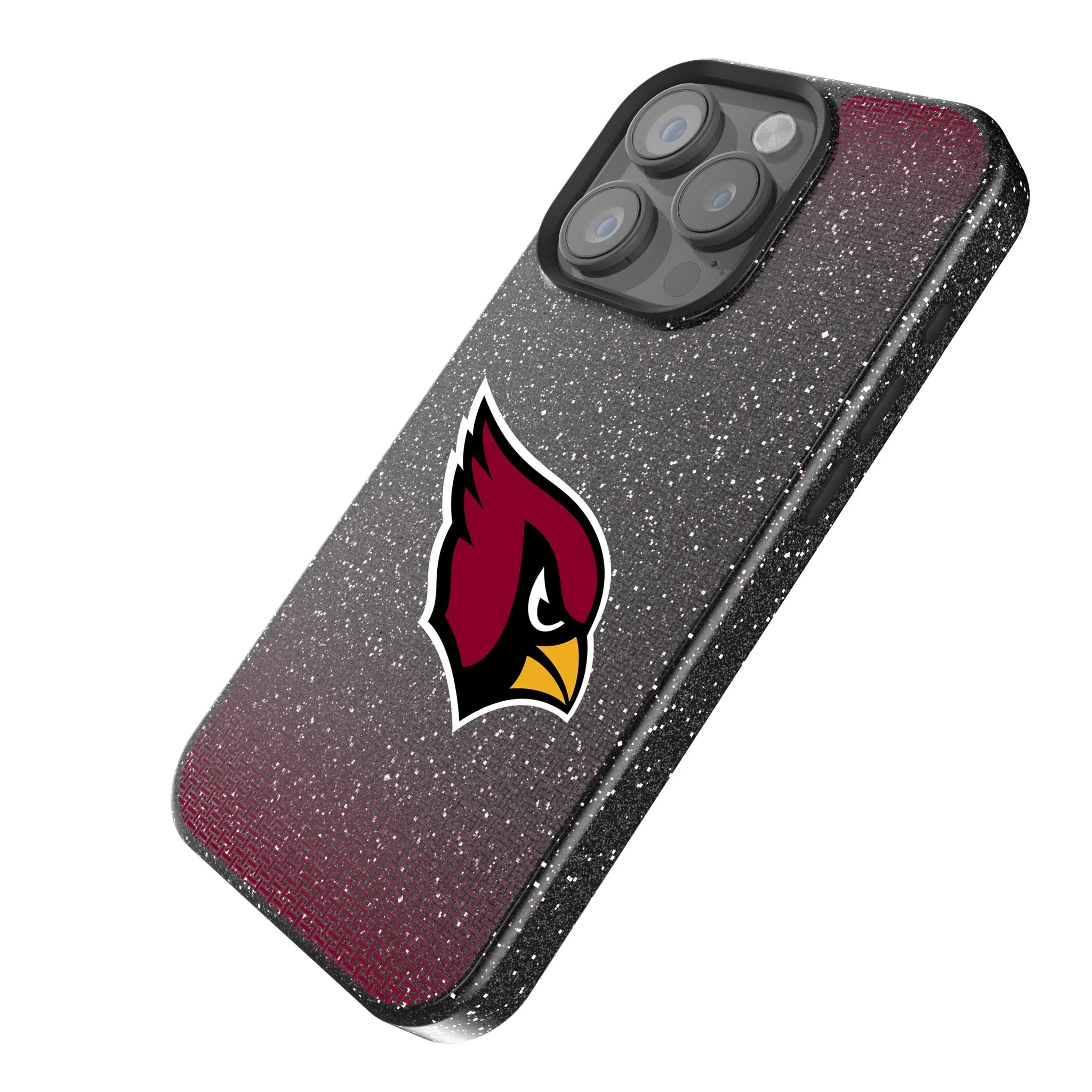 Arizona Cardinals Linen Bling Phone Case for Apple iPhone - Image 2