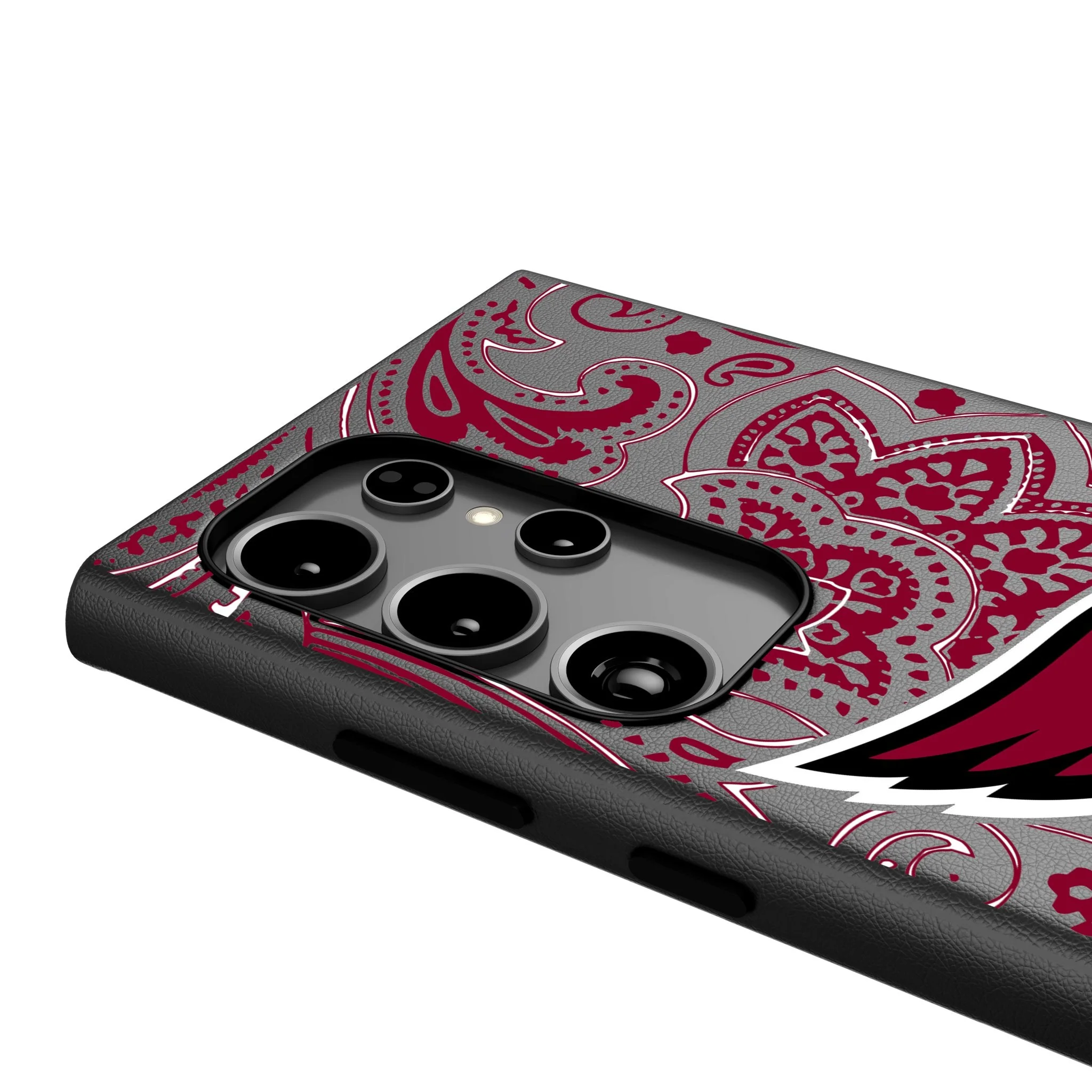 Arizona Cardinals Paisley MagSafe Compatible Phone Case for Samsung Galaxy - Image 4