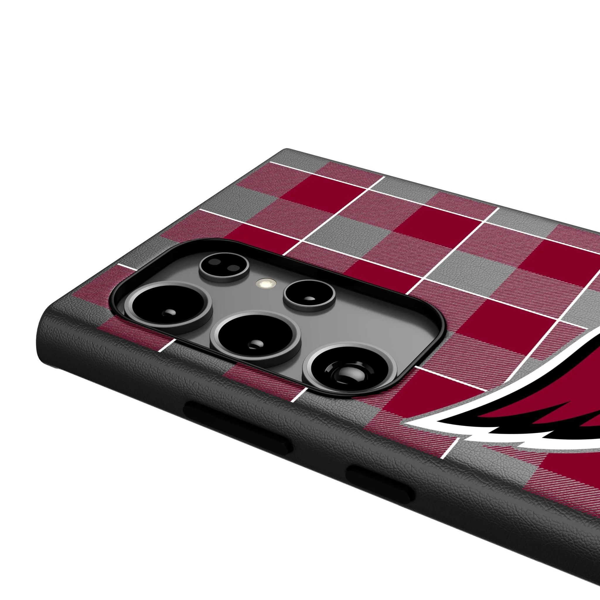 Arizona Cardinals Plaid MagSafe Compatible Phone Case for Samsung Galaxy - Image 4