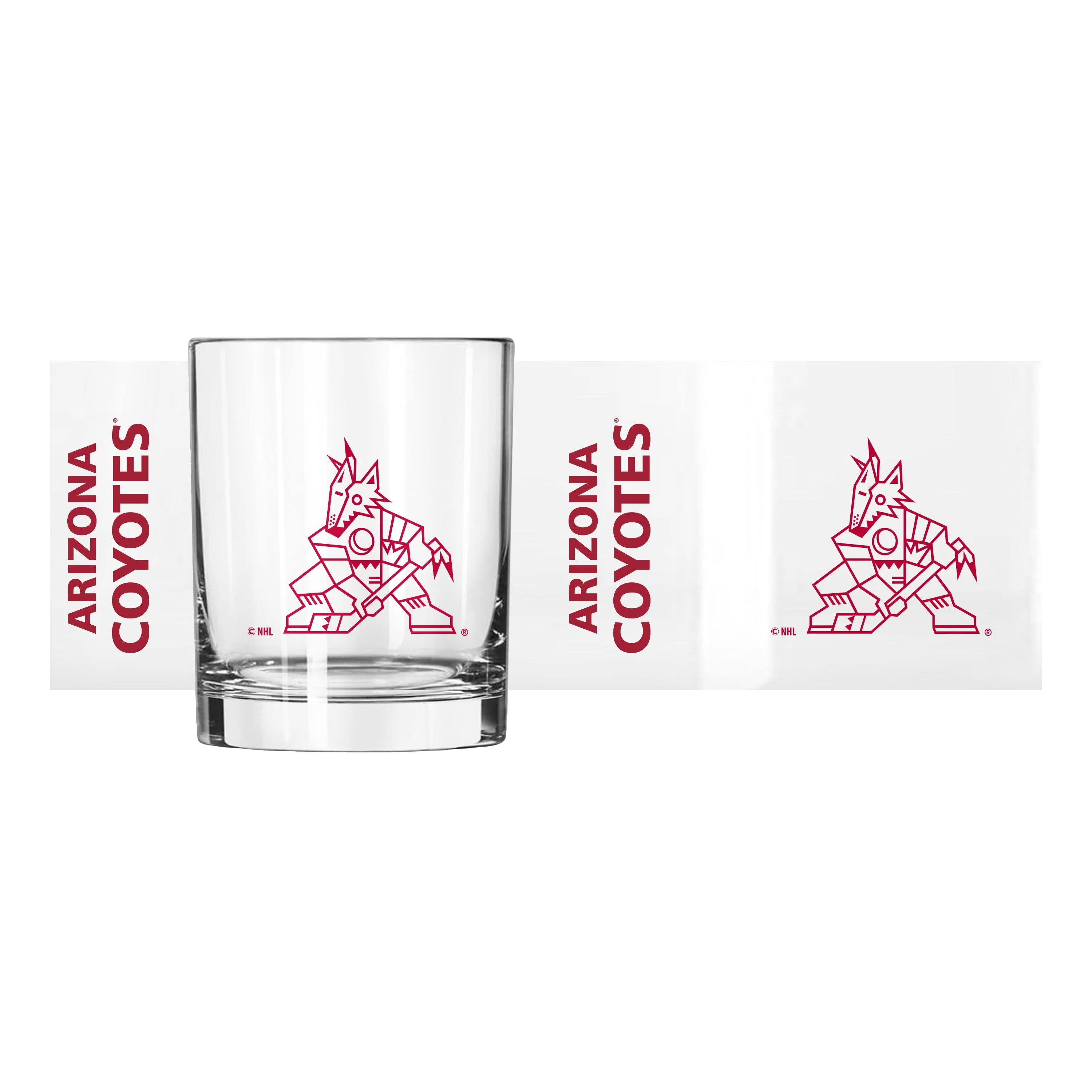 Arizona Coyotes 14oz Gameday Rocks Glass - Image 2