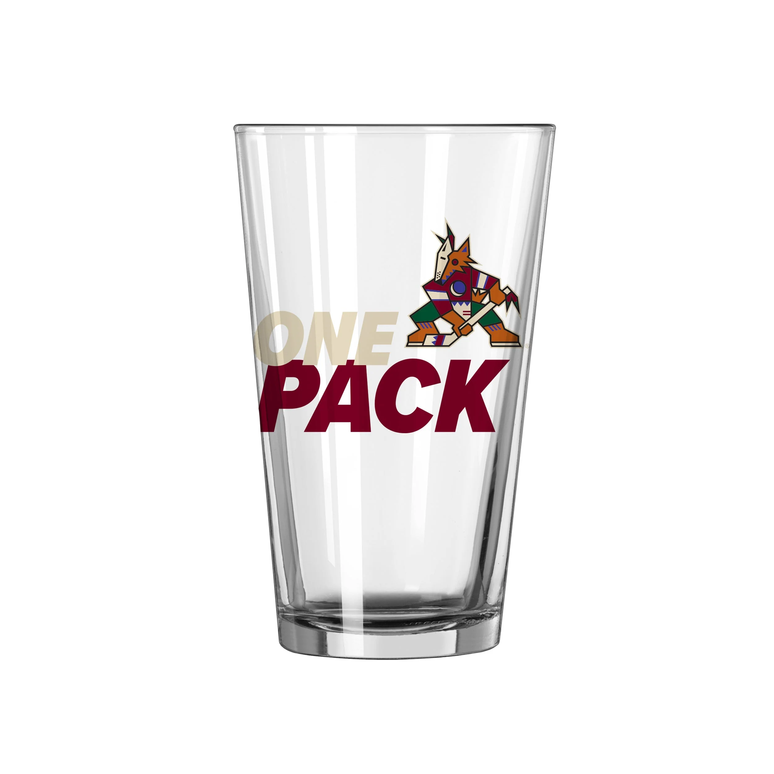 Arizona Coyotes 16oz Slogan Pint Glass
