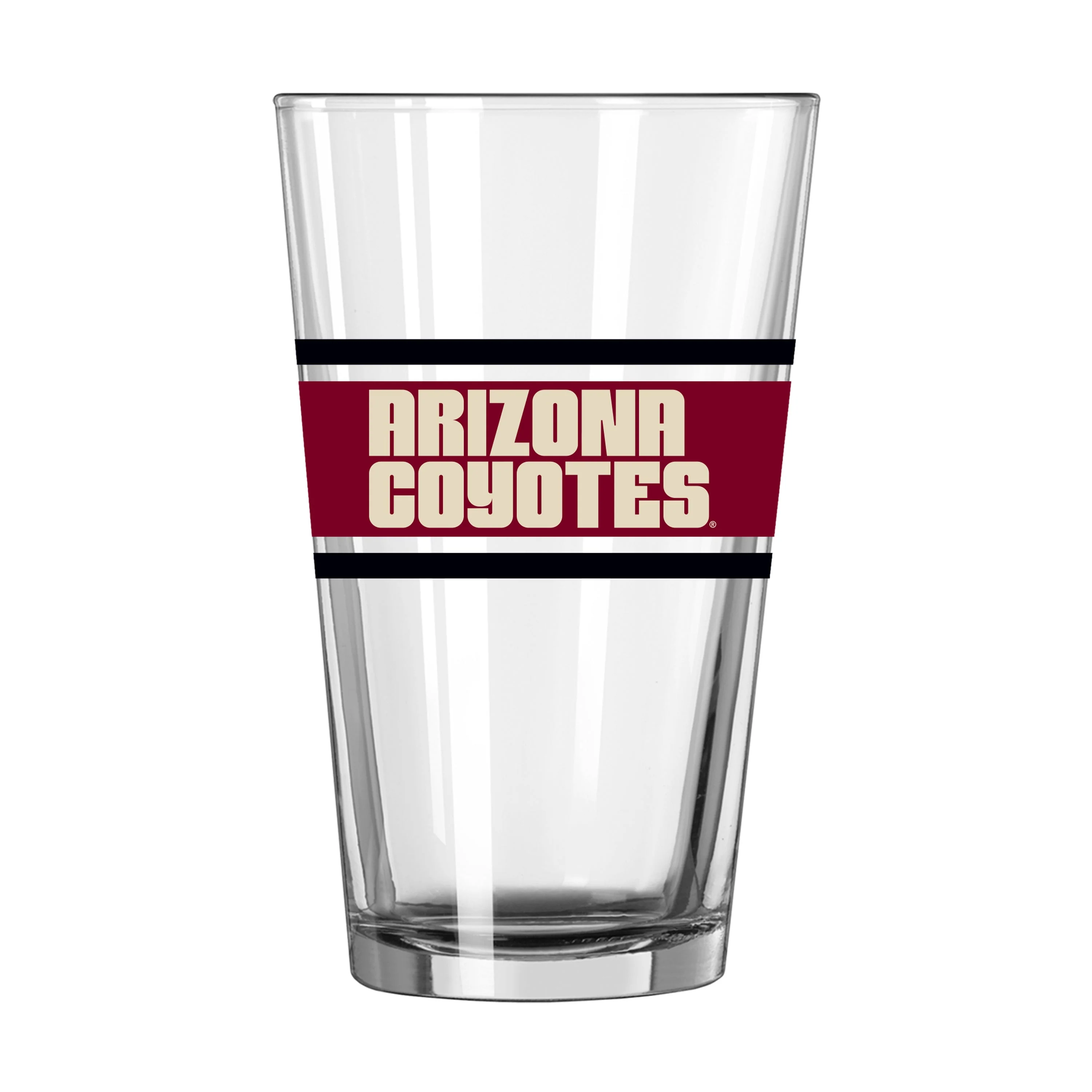 Arizona Coyotes 16oz Stripe Pint Glass - Image 2