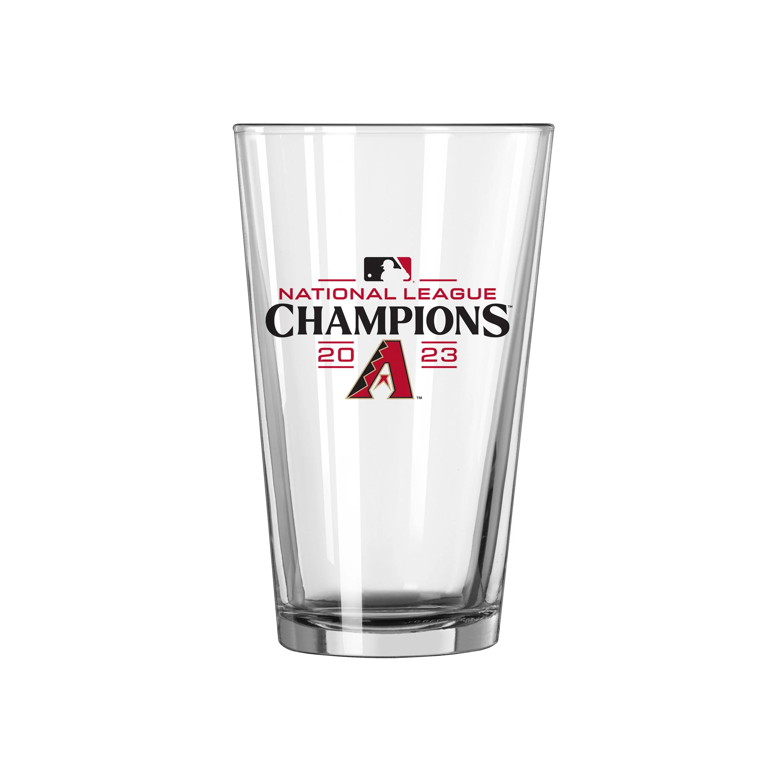 Arizona Diamondbacks 16oz 2023 NL Champions Pint Glass - Image 2